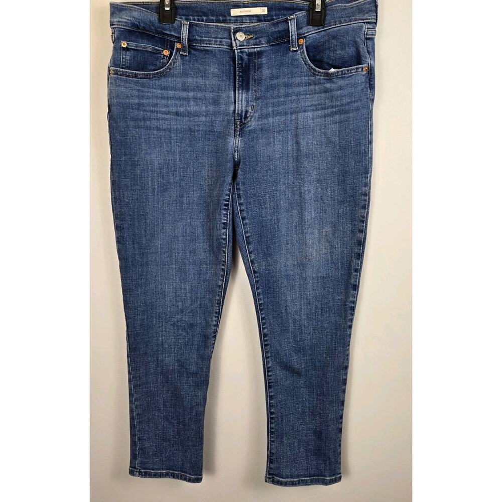 Levis Women Boyfriend 32x27" Classic Straight Med Wash Straight Leg
